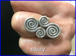 Retired James Avery sterling silver scroll ring size 8