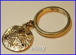 Retired & RARE James Avery 14k Gold SAND DOLLAR DANGLE CHARM Ring Size 2.5