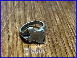 Retired Rare 1980's James Avery Small Texas Ring Sterling Silver Size 3.5