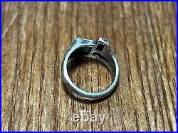 Retired Rare 1980's James Avery Small Texas Ring Sterling Silver Size 3.5