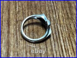 Retired Rare 1980's James Avery Small Texas Ring Sterling Silver Size 3.5