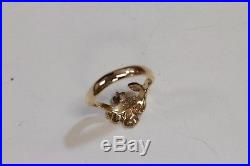 Retired & Rare James Avery 14k gold Dogwood Flower Ring Size 4