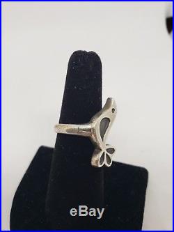 thumbnail image 2 of 925 Sterling Silver Adjustable Dove & Olive Branch Ring – Cubic Zirconia Leaf Bird Ring, Adjustable Band, Gift Boxed 2 of 4