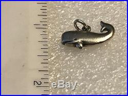 Retired & Rare James Avery Sterling Silver Whale Pendant/Charm Uncut Jump Ring