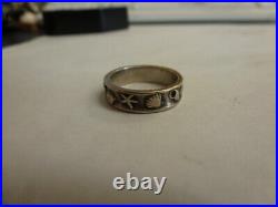 Retired Sterling James Avery Seashell Ocean Themed Ring/Band Size 5 1/4