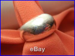 Retired Sterling Silver James Avery Hammered Dome Ring 15.4 Gram Size 9 Lot 2637