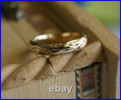 Retired & Very Rare James Avery TWINE Band Ring 14k Gold Size 3.5