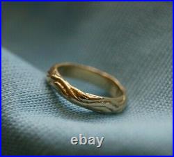 Retired & Very Rare James Avery TWINE Band Ring 14k Gold Size 3.5