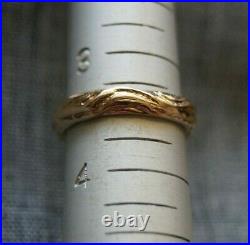 Retired & Very Rare James Avery TWINE Band Ring 14k Gold Size 3.5