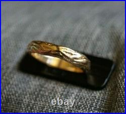 Retired & Very Rare James Avery TWINE Band Ring 14k Gold Size 3.5