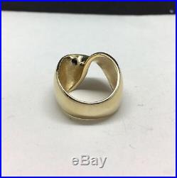 Retired Vintage James Avery 14K Solid Gold Mobius Twist Ring 5.25 9 grams