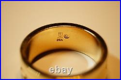 Retired & Vintage James Avery 14k Gold INSCRIBED LOVE Band Size 6.5