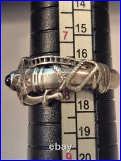Retired Vintage James Avery Sterling Silver Martin Luther Wedding Ring Size 7.5
