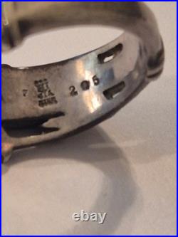 Retired Vintage James Avery Sterling Silver Martin Luther Wedding Ring Size 7.5