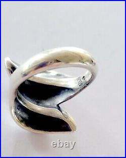 Retiredf James Avery Leaf Wrap Ring Size 9 Sterling Silver