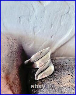 Retiredf James Avery Leaf Wrap Ring Size 9 Sterling Silver