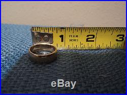 SIGNED 14K YELLOW GOLD JAMES AVERY ATHENA WIDE BAND RING SIZE 6 WEIGHS 6.6 GRAMS