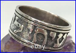 Set of James Avery Sterling Silver Song Of Solomon Band Ring Size 10 & 7.5