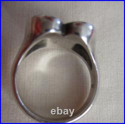 Signed JAMES AVERY SCROLL HEART LOVE RING Size 7.5 Sterling Silver GIFT BOX