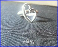 Silver James Avery STYLE Heart ring rep