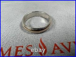 Size 11 James Avery 14k Gold & Silver Narrow Simplicity Wedding Ring (LotB)