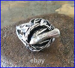 Size 4 James Avery Bird in Nest Ring VERY RARE! Can Be Resized by a Jeweler
