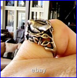 Size 4 James Avery Bird in Nest Ring VERY RARE! Can Be Resized by a Jeweler
