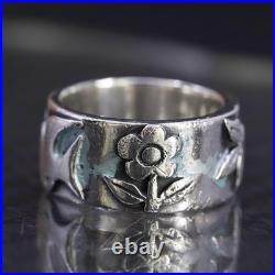 Size 5.75, vintage James Avery sterling silver 925 La Paloma Dove / Flower Ring