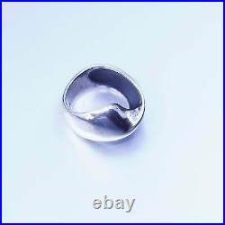 Size 5, James Avery Sterling 925 silver handmade ring, modern infinity band