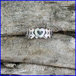 Size 6.5 Retired James Avery Sterling Silver 925 Love XOXO Hugs and Kisses Ring