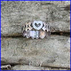 Size 6.5 Retired James Avery Sterling Silver 925 Love XOXO Hugs and Kisses Ring