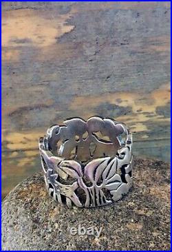 Size 6 Retired James Avery Saint Francis Loves The Animals Wide Ring FITS 5.5