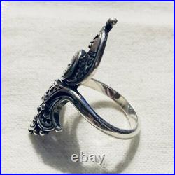 Size 7 1/2 Retired James Avery Sterling Silver 925 Festive Peacock Ring