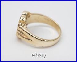 Size 7.75 James Avery Rare Retired 14k Solid Gold Jerusalem Cross Ring 7.9g