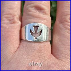 Size 8 Retired James Avery Sterling Silver 925 Cut Out Open Descending Dove Ring