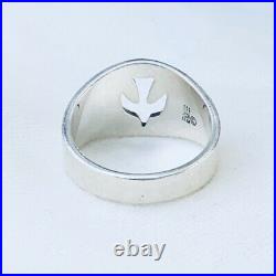 Size 8 Retired James Avery Sterling Silver 925 Cut Out Open Descending Dove Ring