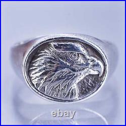 Size 9.25, James Avery Sterling 925 silver Symbol of Freedom Bald Eagle Ring