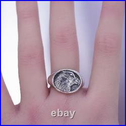 Size 9.25, James Avery Sterling 925 silver Symbol of Freedom Bald Eagle Ring
