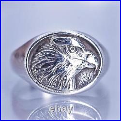 Size 9.25, James Avery Sterling 925 silver Symbol of Freedom Bald Eagle Ring
