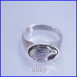 Size 9.25, James Avery Sterling 925 silver Symbol of Freedom Bald Eagle Ring