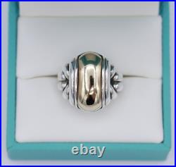 Sterling Silver & 14K Yellow Gold James Avery Knotted Dome Size 5 RARE RETIRED
