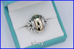 Sterling Silver & 14K Yellow Gold James Avery Knotted Dome Size 5 RARE RETIRED