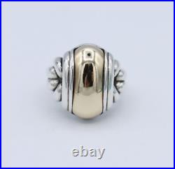 Sterling Silver & 14K Yellow Gold James Avery Knotted Dome Size 5 RARE RETIRED