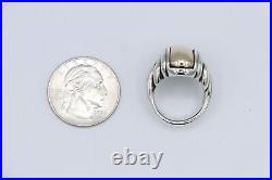 Sterling Silver & 14K Yellow Gold James Avery Knotted Dome Size 5 RARE RETIRED