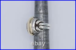 Sterling Silver & 14K Yellow Gold James Avery Knotted Dome Size 5 RARE RETIRED