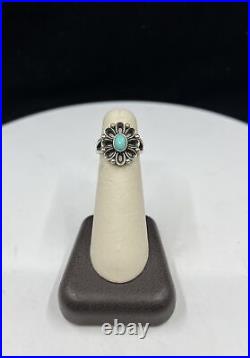 Sterling Silver James Avery De Flores Turquoise Ring 5