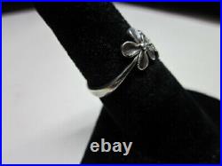 Sterling Silver James Avery Flower Blossom Ring Beautiful Little Ring Size 6 1/4