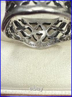 Sterling Silver James Avery Flowing Floral Lattice Ring Sz 9 RARE & RETIRED Sterling Silver James Avery Flowing Floral Lattice Ring Sz 9 RARE & RETIRED
