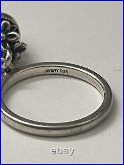 Super Rare Retired Green Thumb Flower Pot Dangle Ring By James Avery