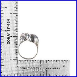 Sz10.25 James Avery modernist ring sterling silver